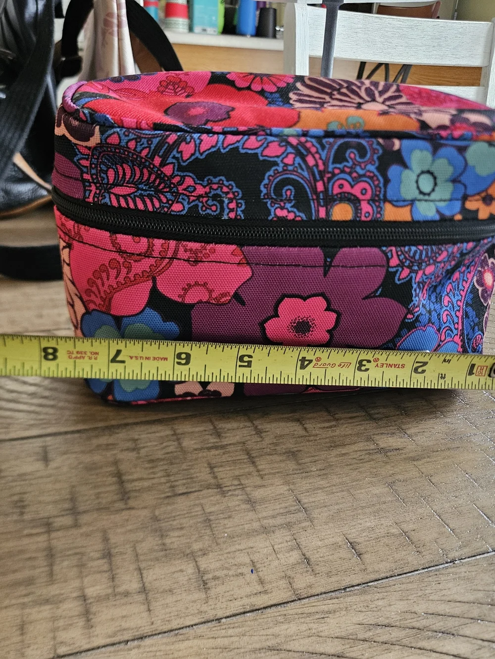 Vera Bradley Floral Paisley Travel Cosmetic Bag Makeup Case Pouch